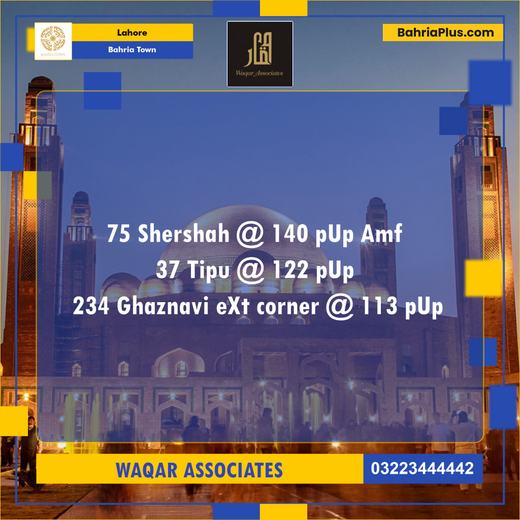 Residential Plot for Sale in Bahria Town, Lahore - (BP-141667)