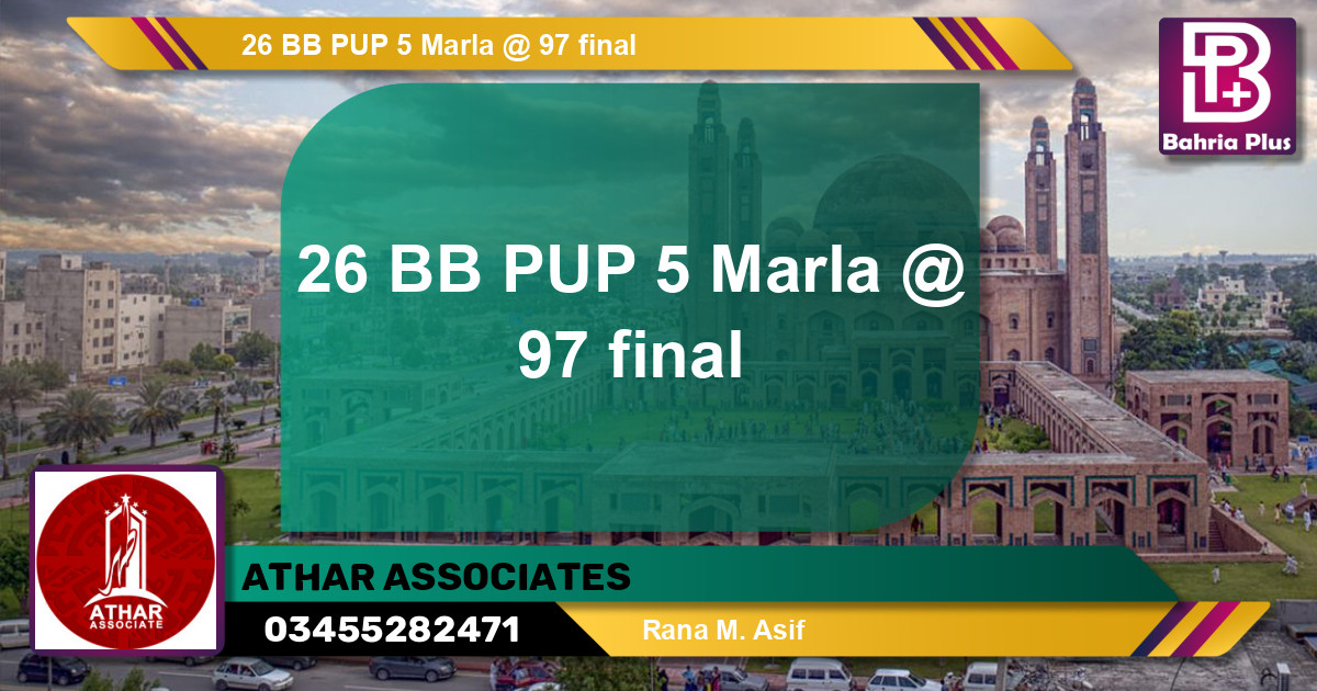 Residential Plot for Sale in Bahria Town, Lahore - (BP-141679)