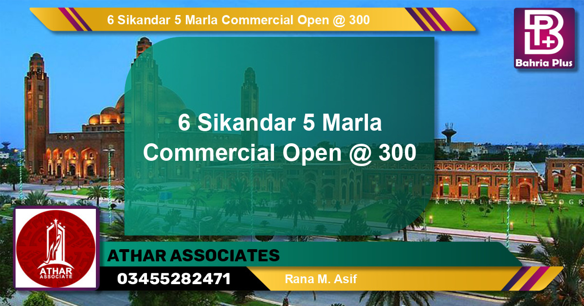 Commercial Plot for Sale in Bahria Town, Lahore - (BP-141685)