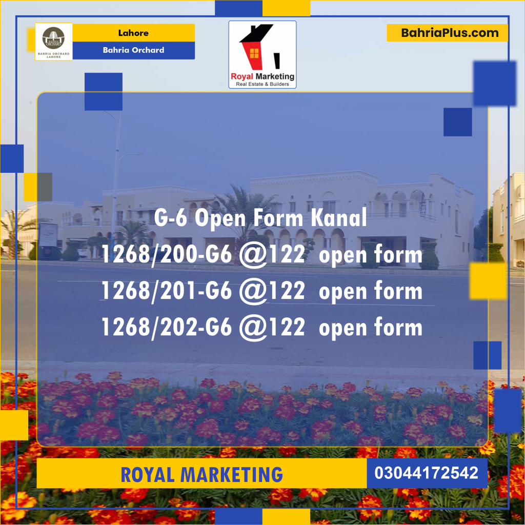 Residential Plot for Sale in Bahria Orchard, Lahore - (BP-141740)