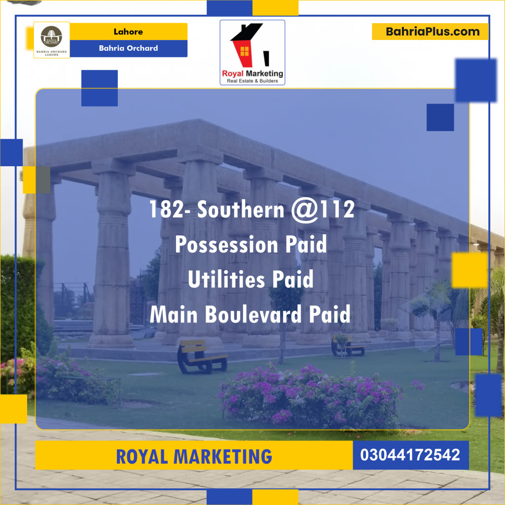 Residential Plot for Sale in Bahria Orchard, Lahore - (BP-141756)