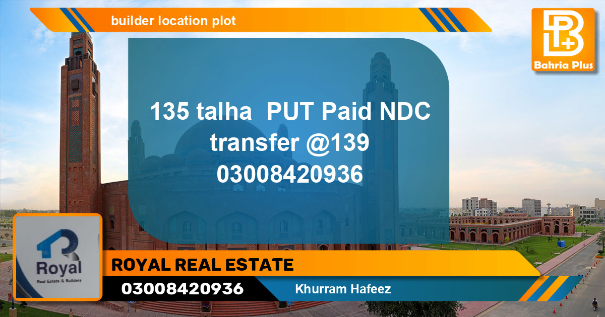 Residential Plot for Sale in Bahria Town, Lahore - (BP-141778)