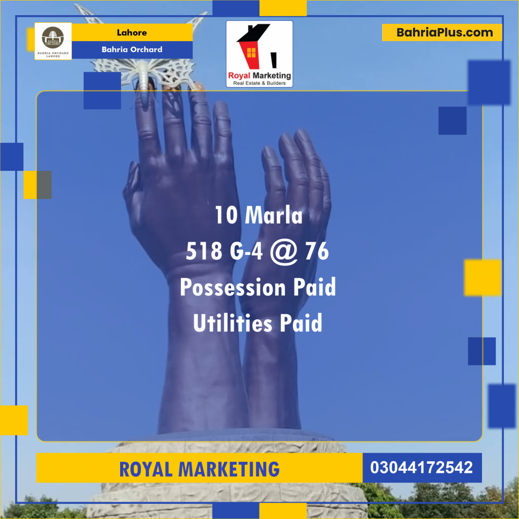 Residential Plot for Sale in Bahria Orchard, Lahore - (BP-141796)