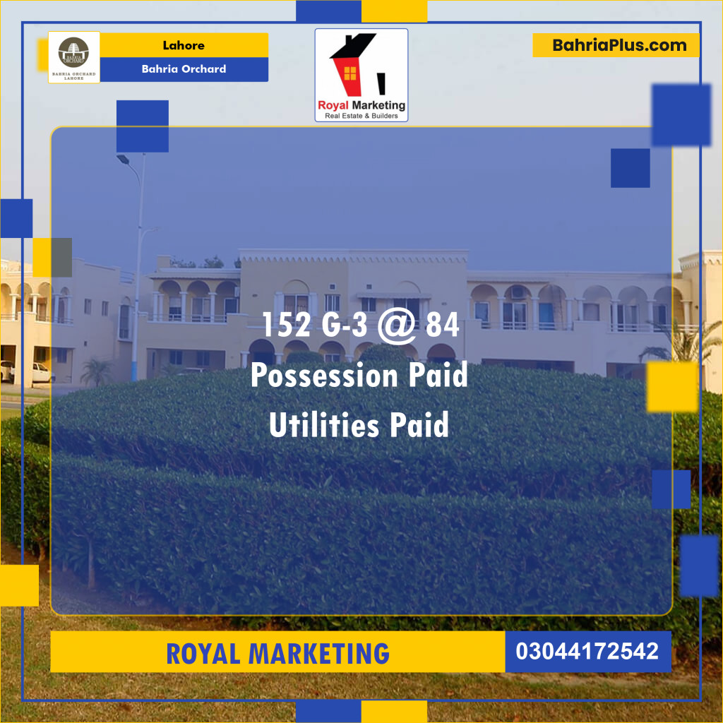 Residential Plot for Sale in Bahria Orchard, Lahore - (BP-141804)