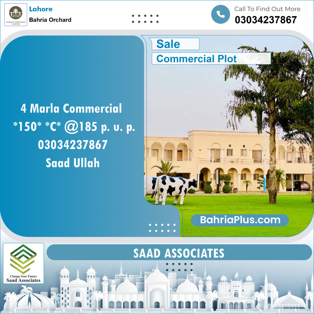 Commercial Plot for Sale in Bahria Orchard, Lahore - (BP-141861)