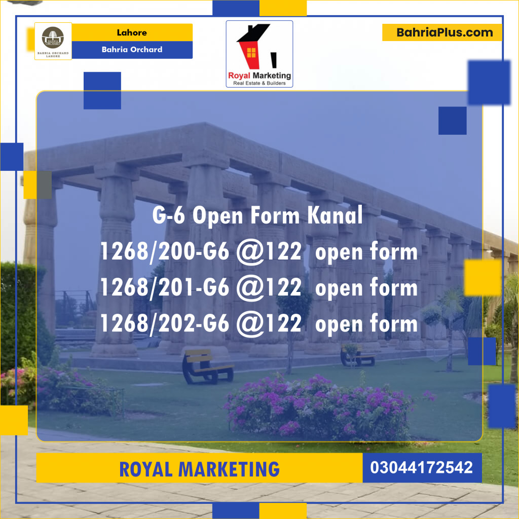 Residential Plot for Sale in Bahria Orchard, Lahore - (BP-141879)
