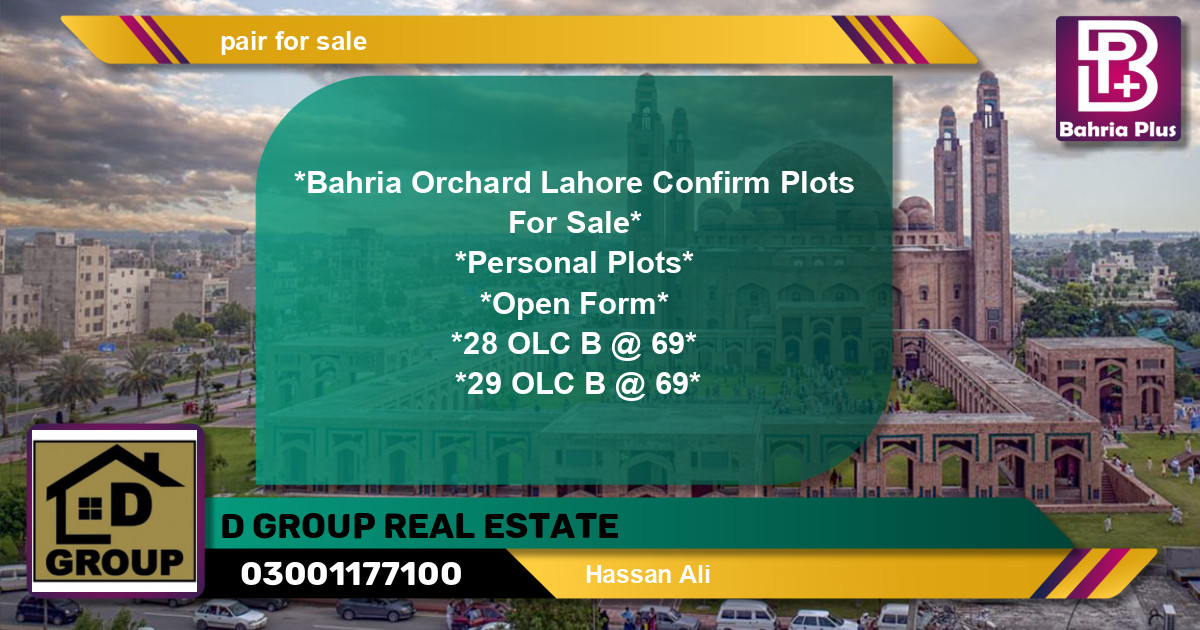 Residential Plot for Sale in Bahria Orchard, Lahore - (BP-141943)