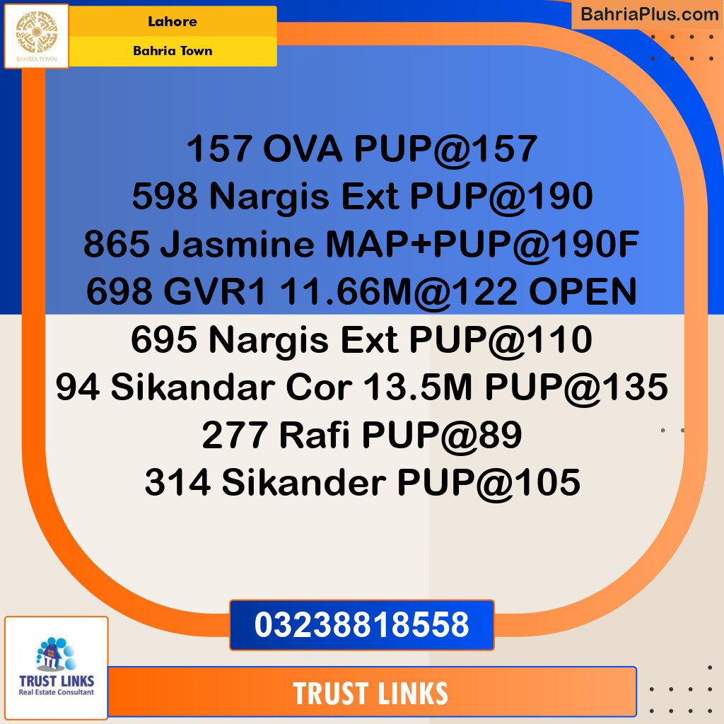 Residential Plot for Sale in Bahria Town, Lahore - (BP-142035)