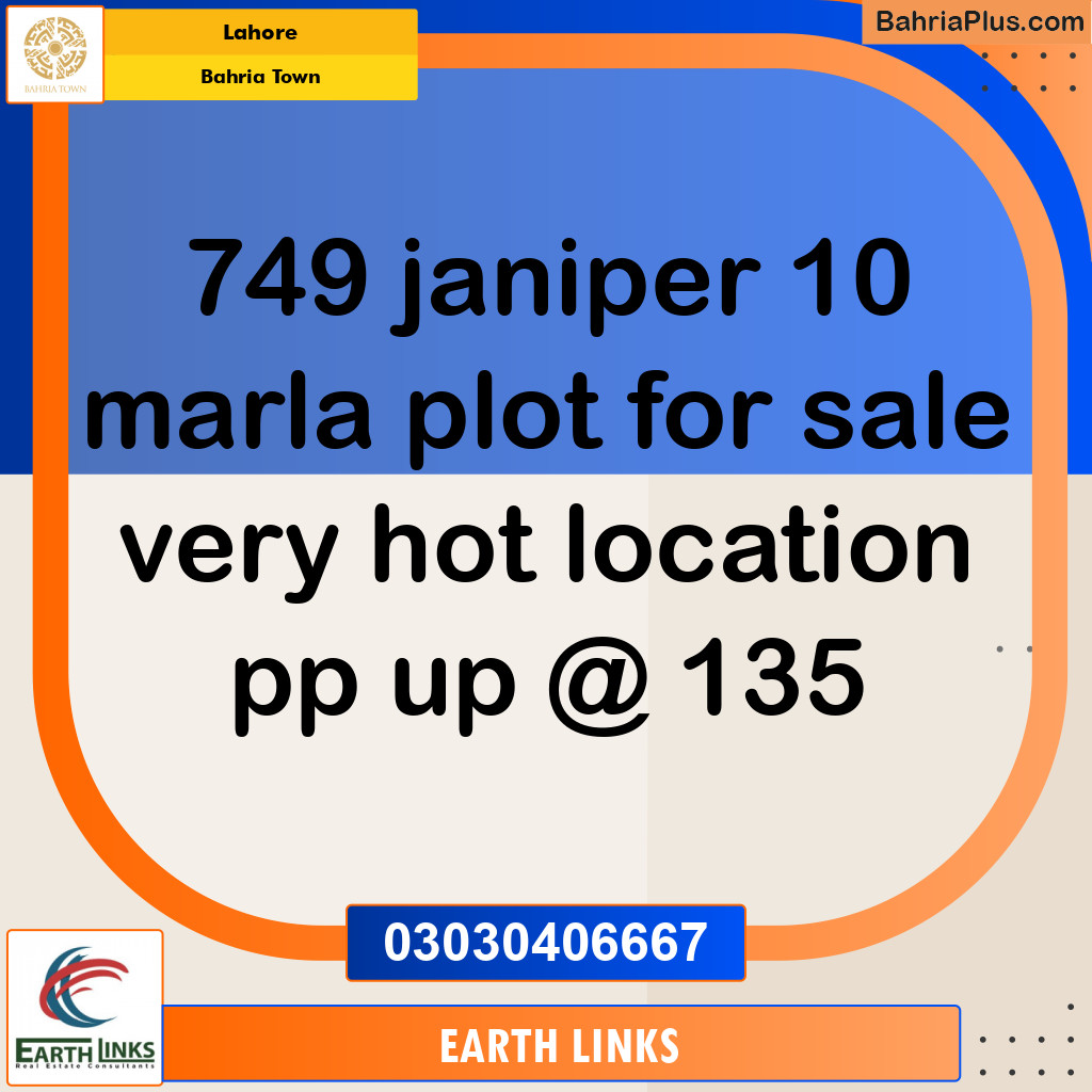 Residential Plot for Sale in Bahria Town, Lahore - (BP-142092)