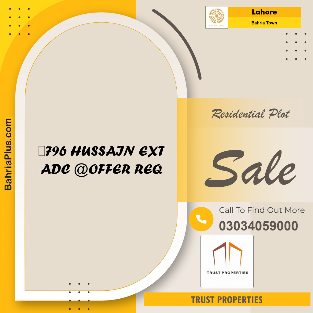 Residential Plot for Sale in Bahria Town, Lahore - (BP-142125)