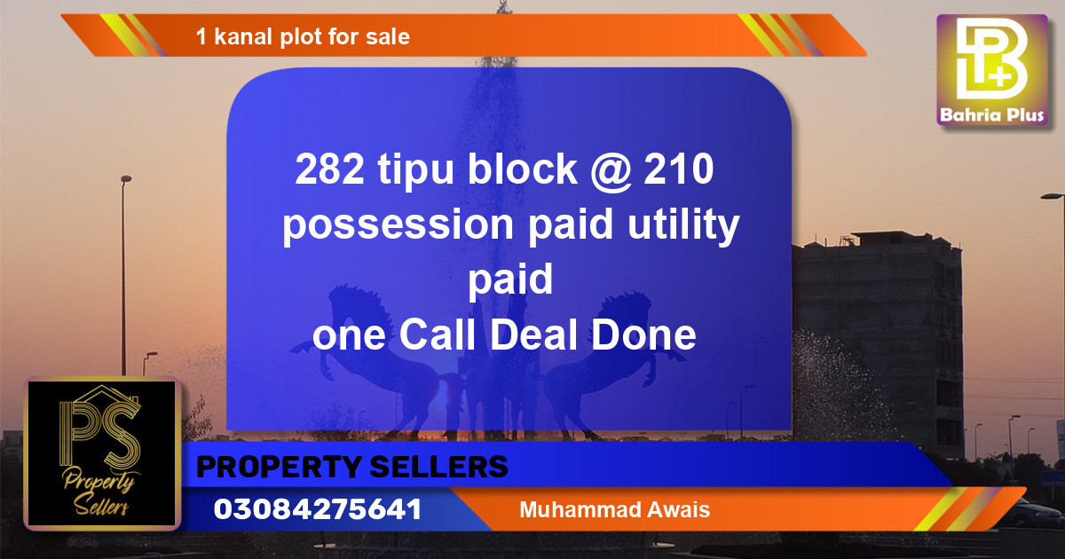Residential Plot for Sale in Bahria Town, Lahore - (BP-142177)