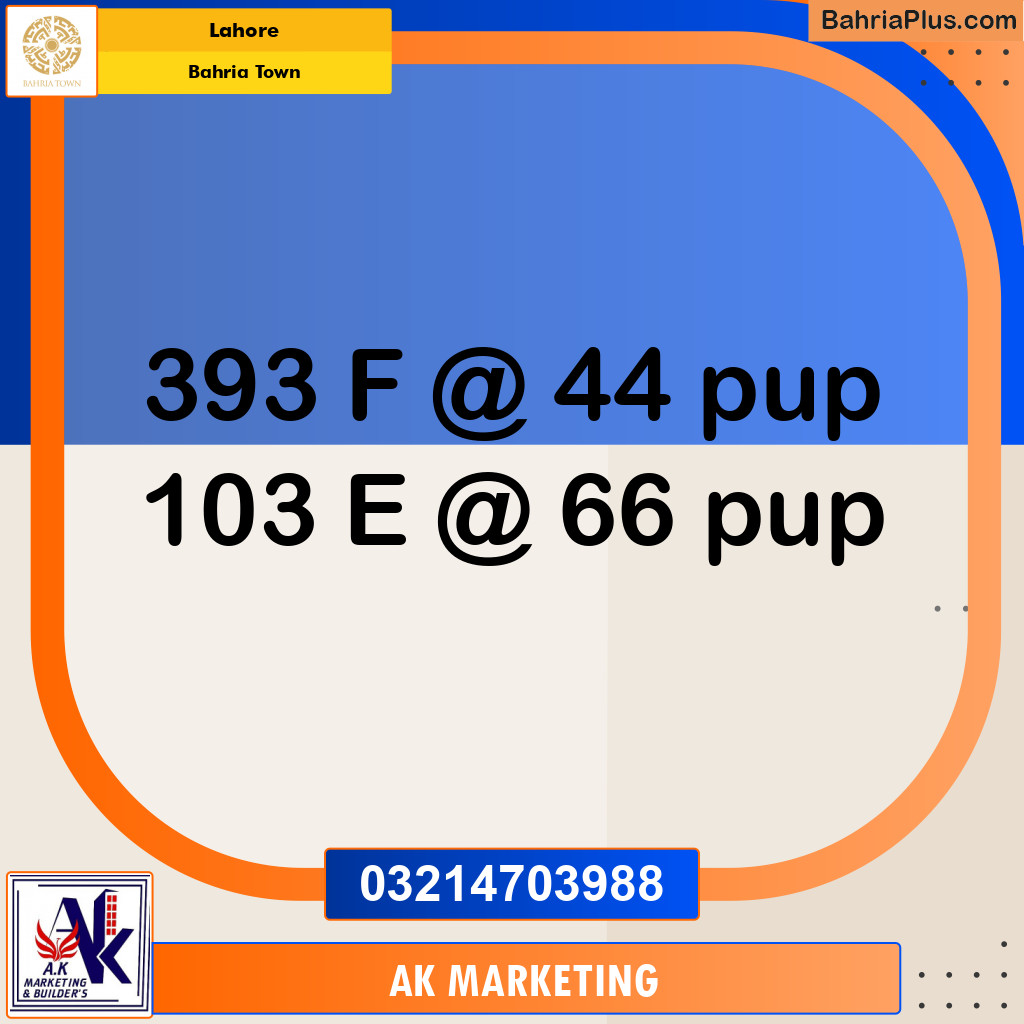 Residential Plot for Sale in Bahria Town, Lahore - (BP-142190)