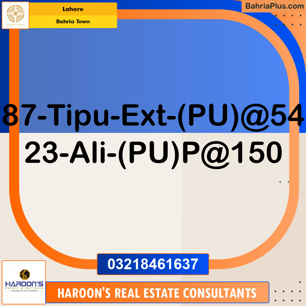 Residential Plot for Sale in Bahria Town, Lahore - (BP-142262)