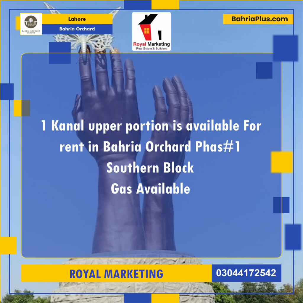 Residential House for Rent in Bahria Orchard, Lahore - (BP-142279)