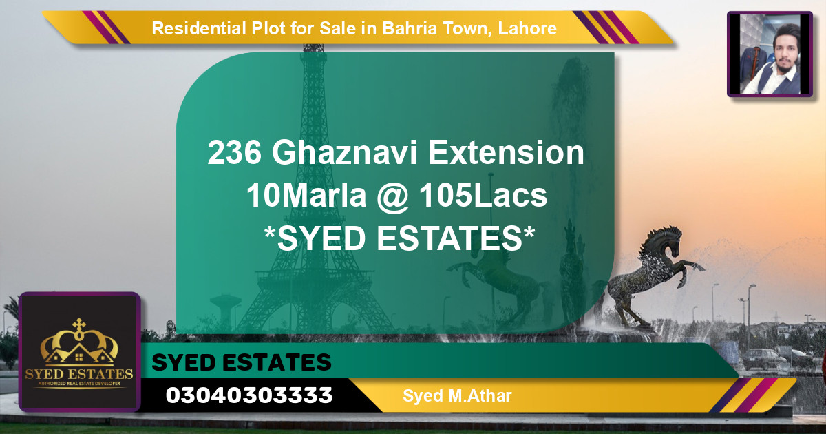 Residential Plot for Sale in Bahria Town, Lahore - (BP-142506)