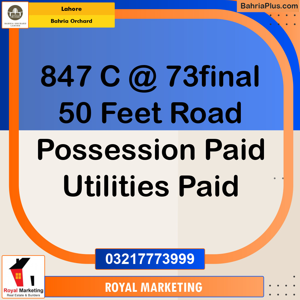 Residential Plot for Sale in Bahria Orchard, Lahore - (BP-142528)