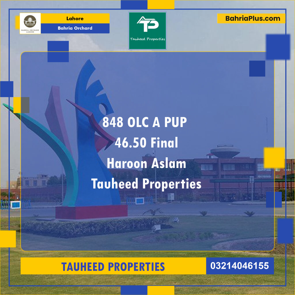 Residential Plot for Sale in OLC-A Block -  Bahria Orchard, Lahore - (BP-142564)