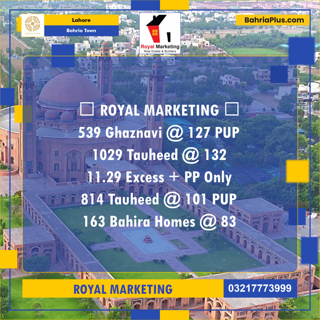 Residential Plot for Sale in Bahria Town, Lahore - (BP-142576)