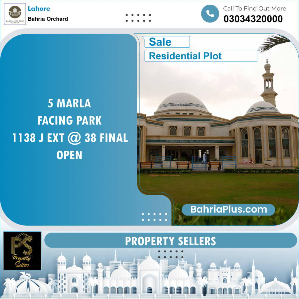 Residential Plot for Sale in Bahria Orchard, Lahore - (BP-142622)