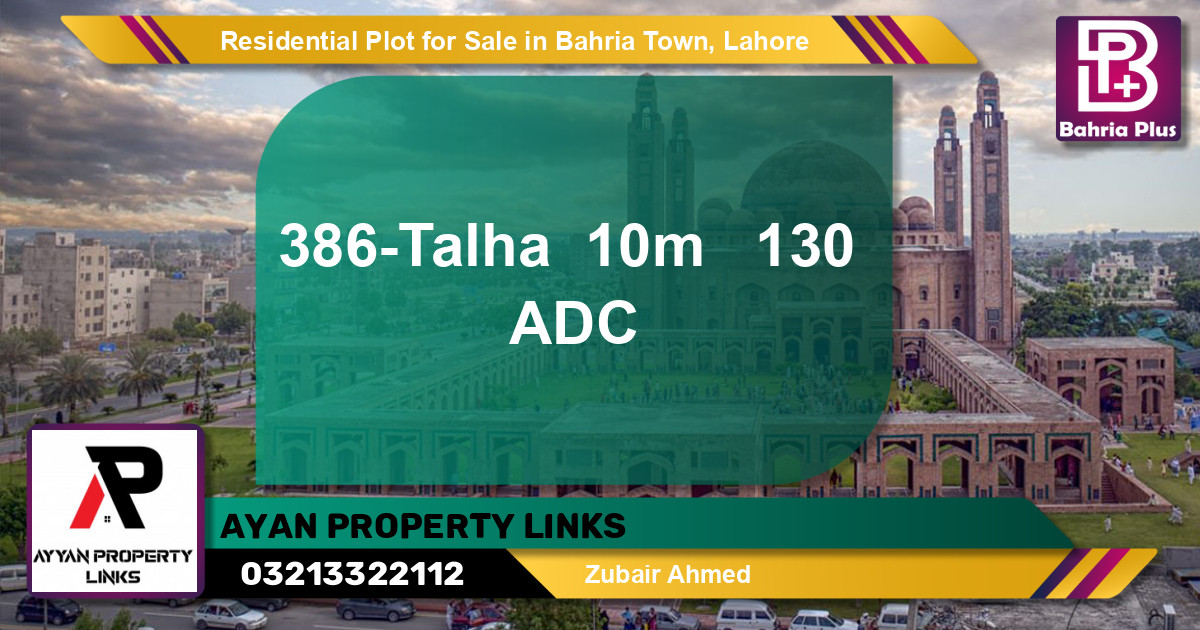 Residential Plot for Sale in Bahria Town, Lahore - (BP-142762)