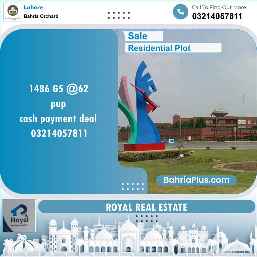 Residential Plot for Sale in Bahria Orchard, Lahore - (BP-142771)