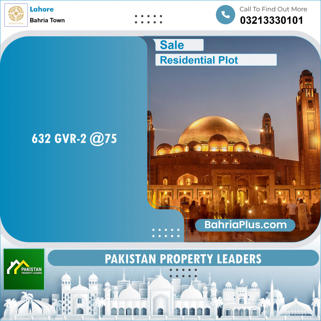 Residential Plot for Sale in Bahria Town, Lahore - (BP-142911)