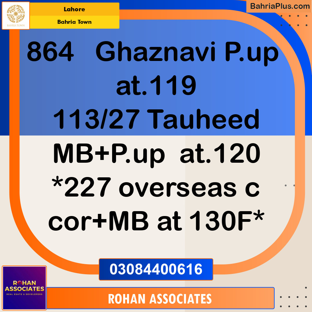 Residential Plot for Sale in Bahria Town, Lahore - (BP-142924)