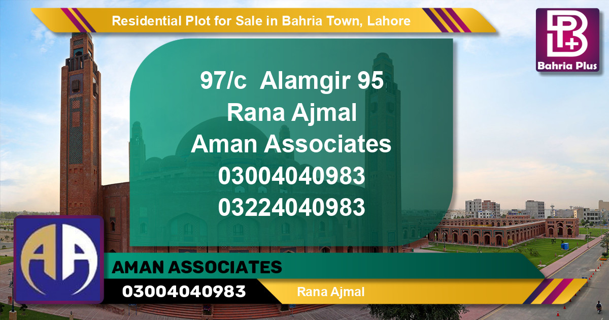 Residential Plot for Sale in Bahria Town, Lahore - (BP-142932)