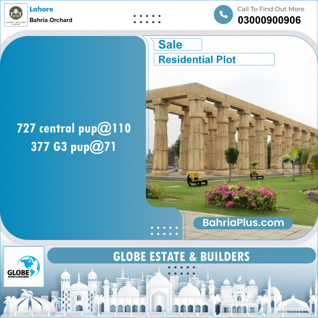 Residential Plot for Sale in Bahria Orchard, Lahore - (BP-142976)