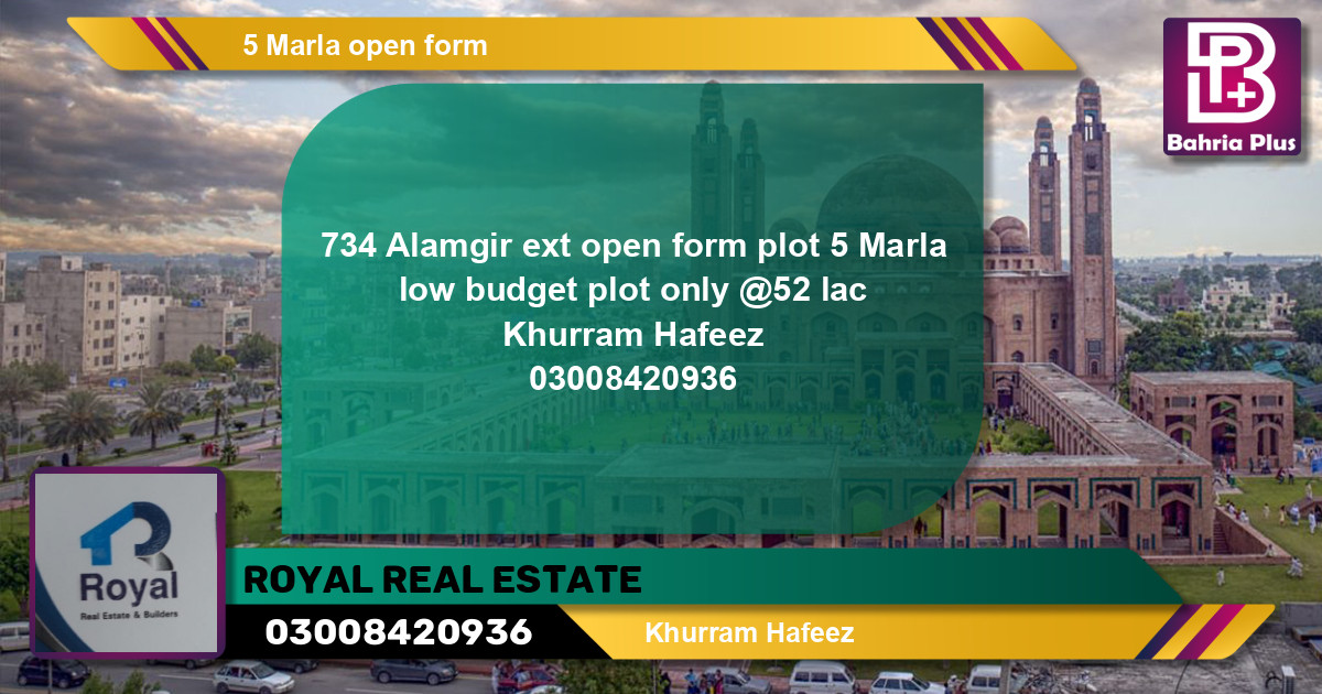 Residential Plot for Sale in Bahria Town, Lahore - (BP-143045)