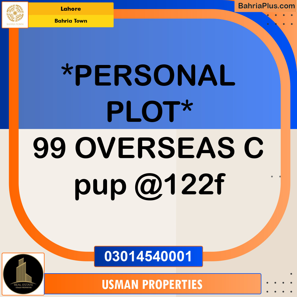 Residential Plot for Sale in Bahria Town, Lahore - (BP-143094)