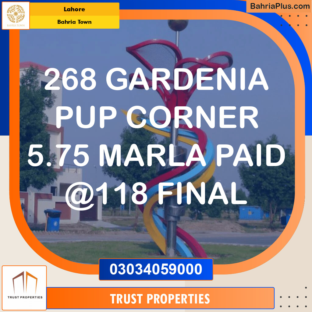 Residential Plot for Sale in Bahria Town, Lahore - (BP-143135)