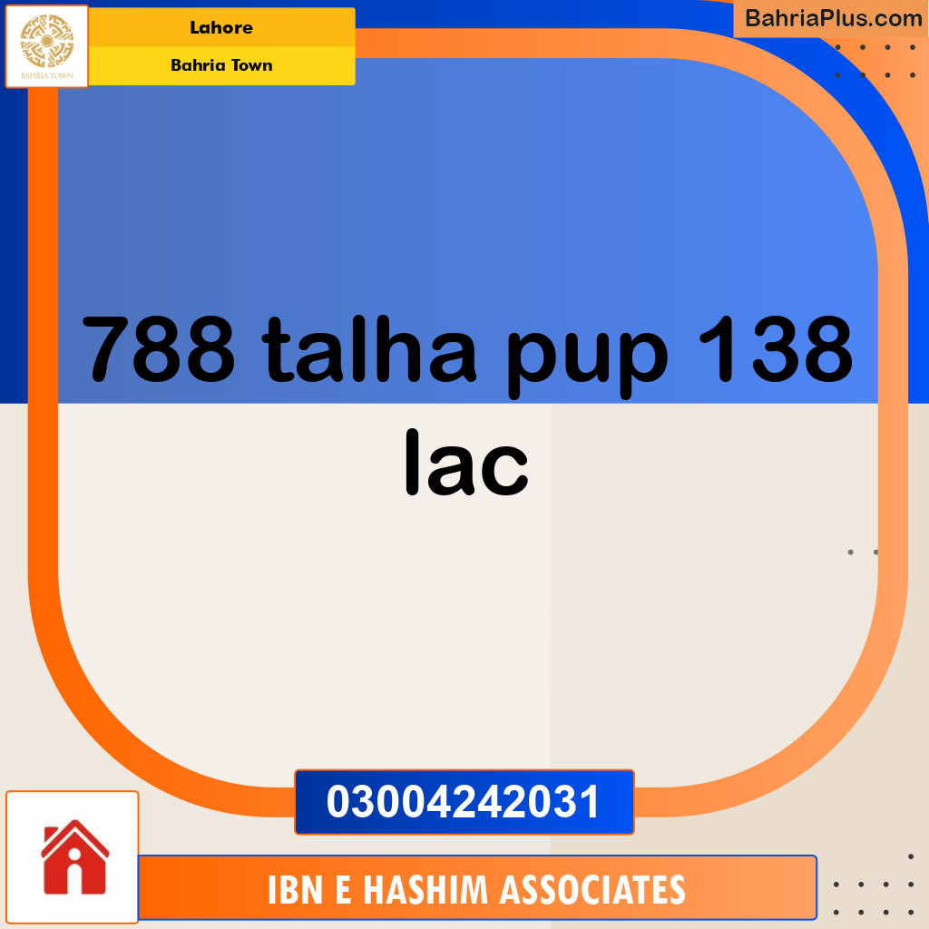 Residential Plot for Sale in Sector F - Talha Block -  Bahria Town, Lahore - (BP-143158)