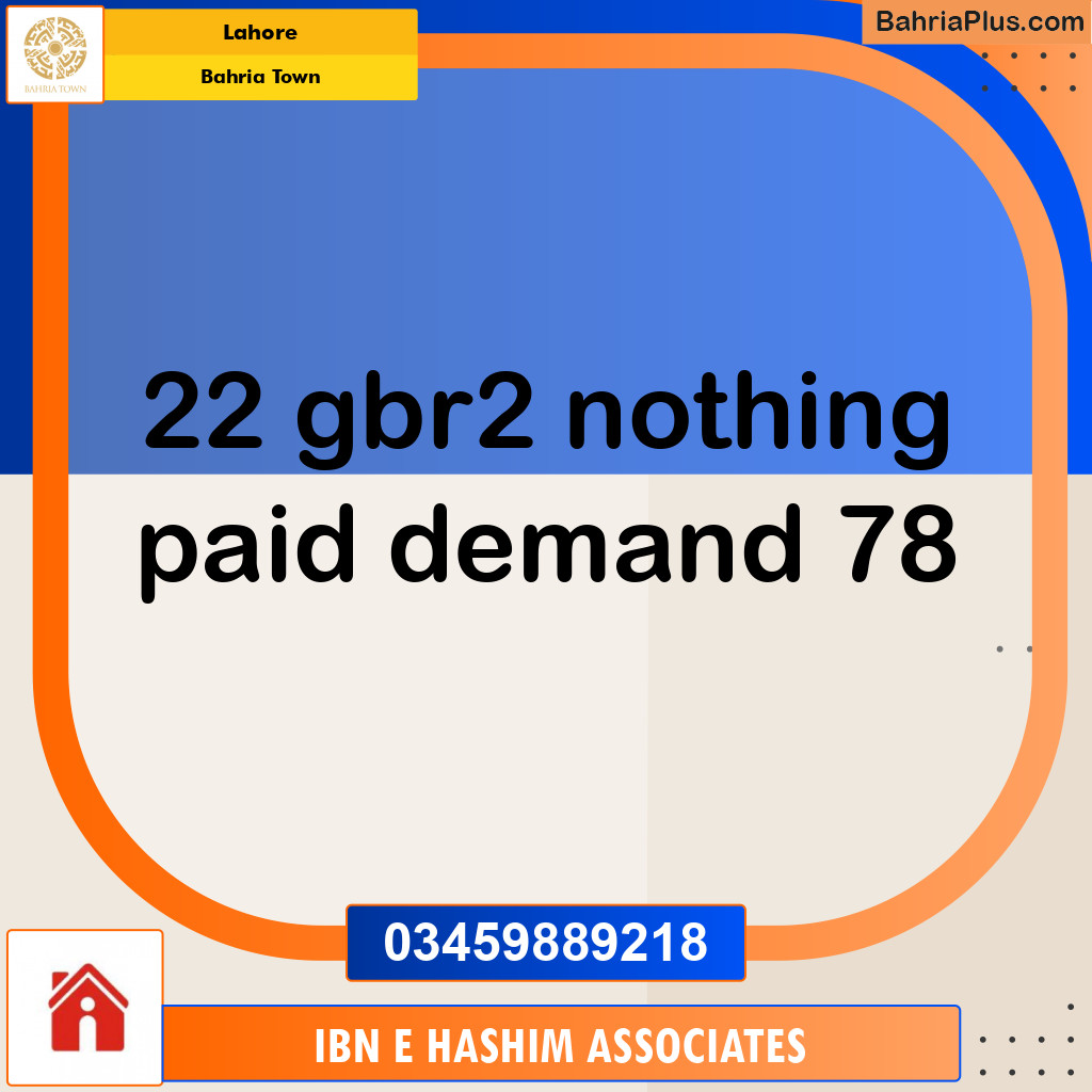 Residential Plot for Sale in Bahria Town, Lahore - (BP-143180)