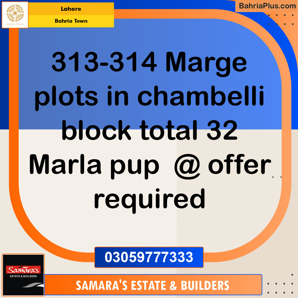 Residential Plot for Sale in Bahria Town, Lahore - (BP-143249)