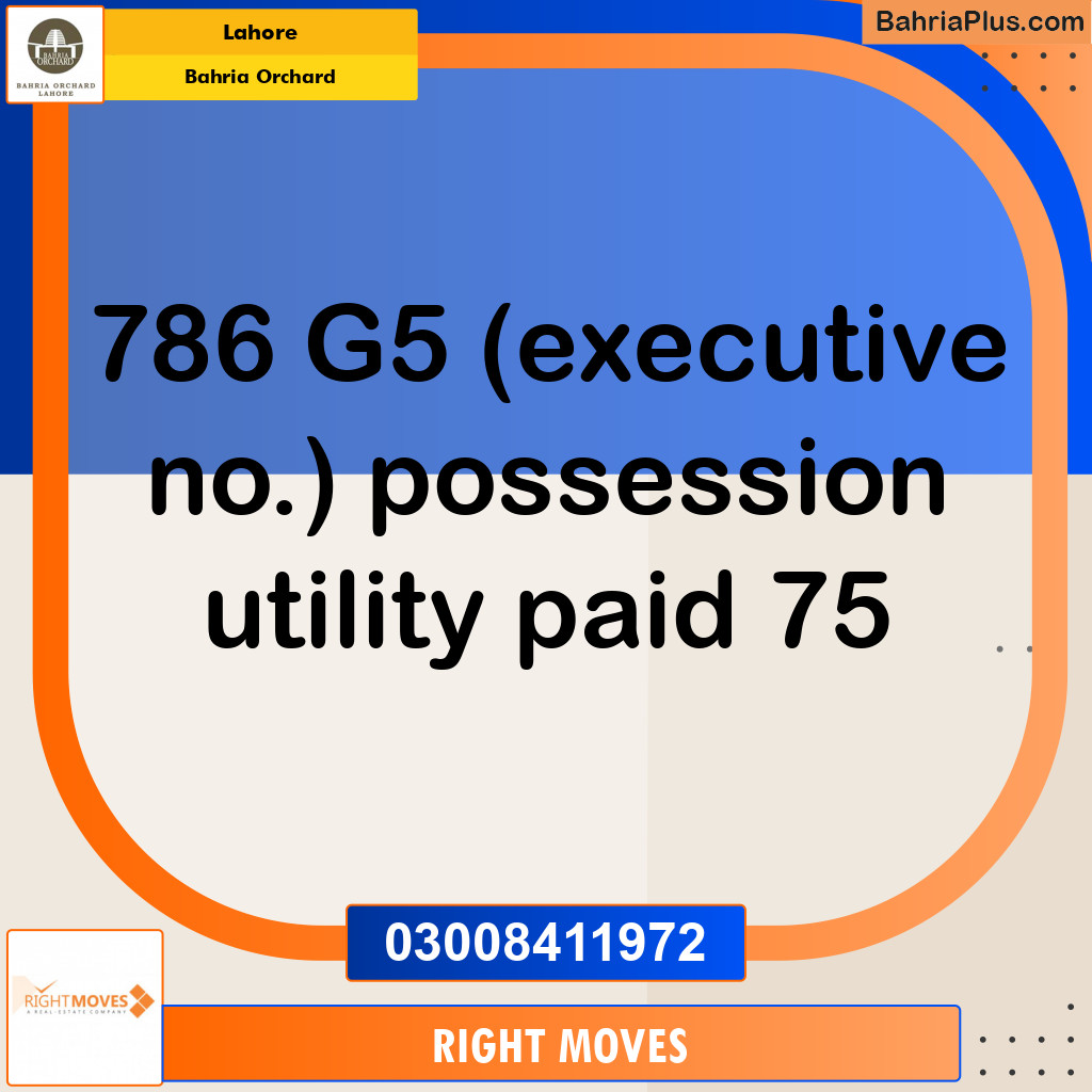 Residential Plot for Sale in Bahria Orchard, Lahore - (BP-143310)