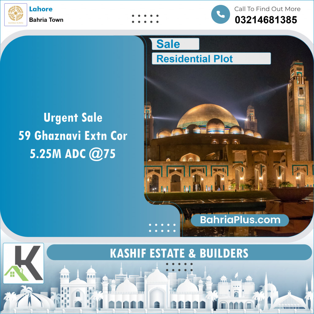 Residential Plot for Sale in Bahria Town, Lahore - (BP-143317)