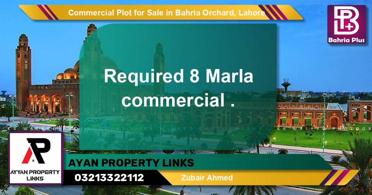 Commercial Plot for Sale in Bahria Orchard, Lahore - (BP-143353)