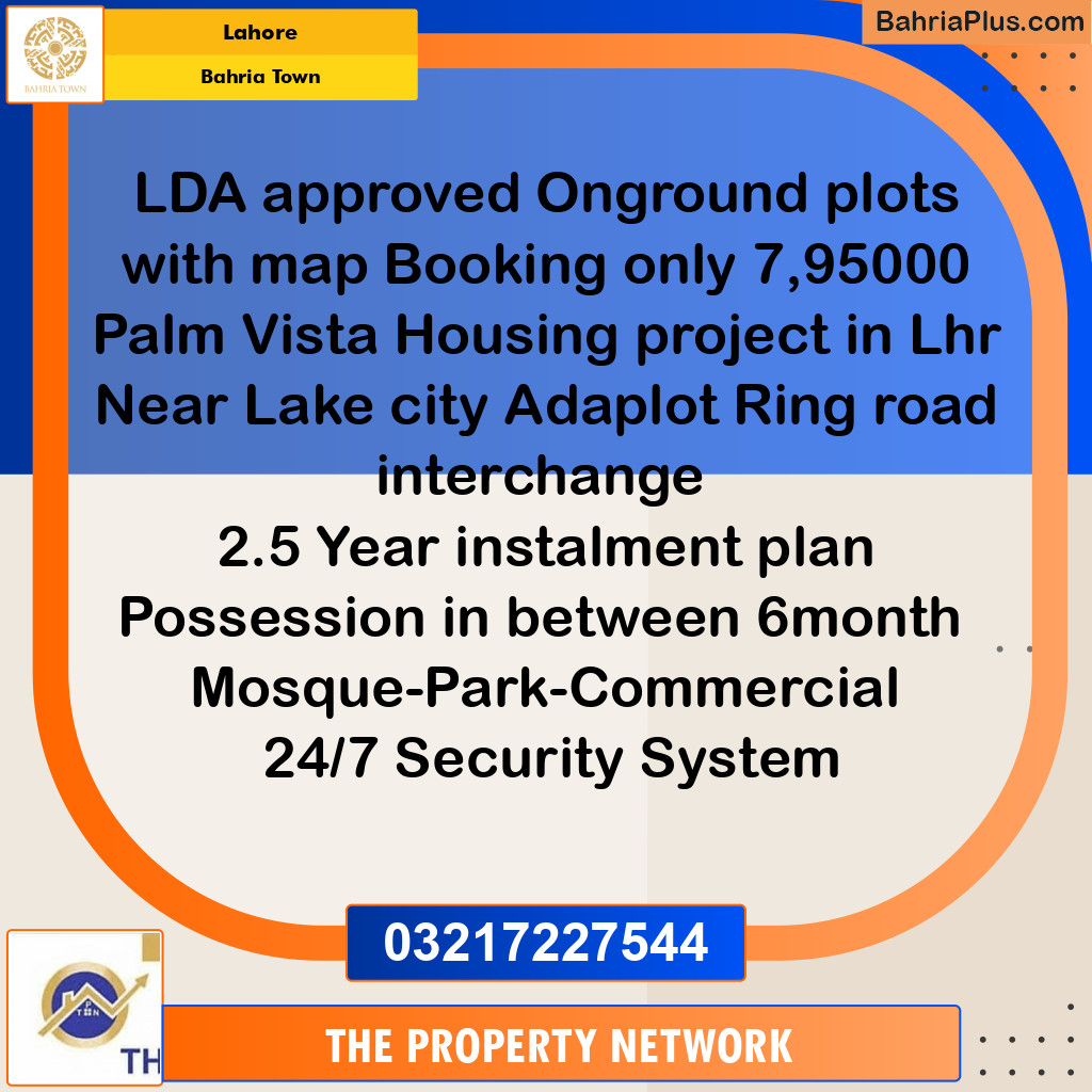 Residential Plot for Sale in Bahria Town, Lahore - (BP-143455)