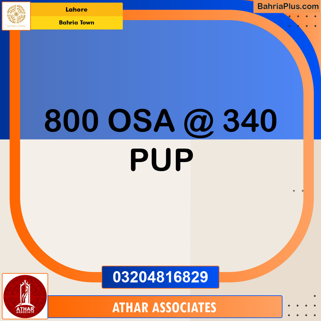 Residential Plot for Sale in Bahria Town, Lahore - (BP-143691)