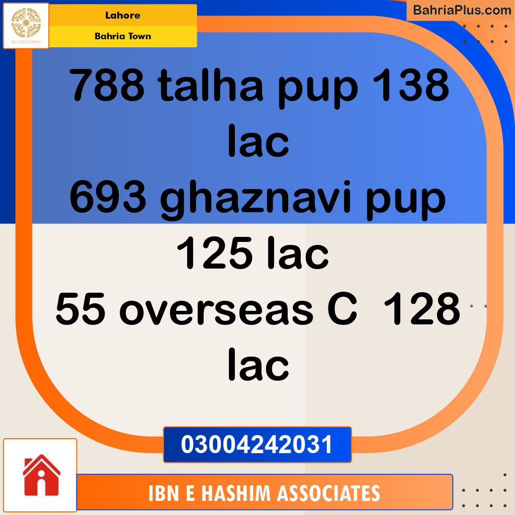 Residential Plot for Sale in Bahria Town, Lahore - (BP-143711)