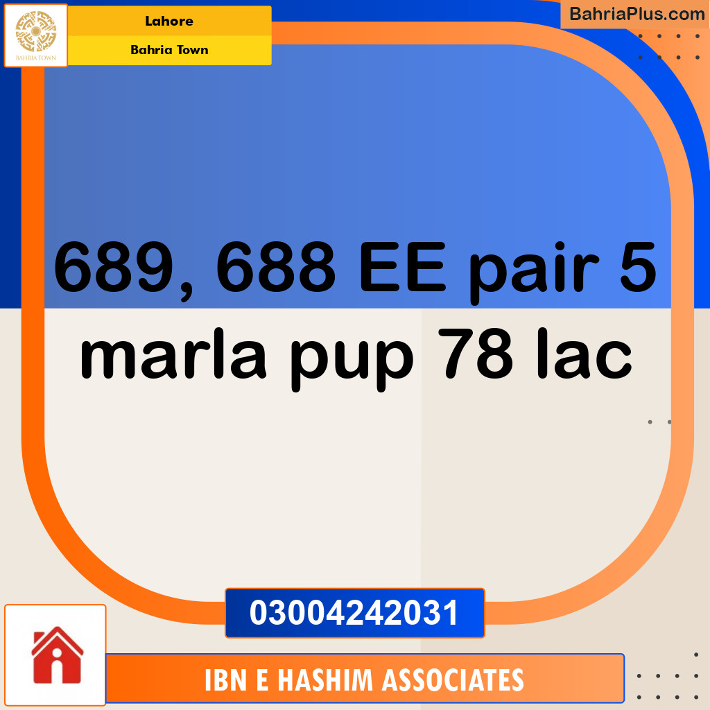 Residential Plot for Sale in Bahria Town, Lahore - (BP-143716)