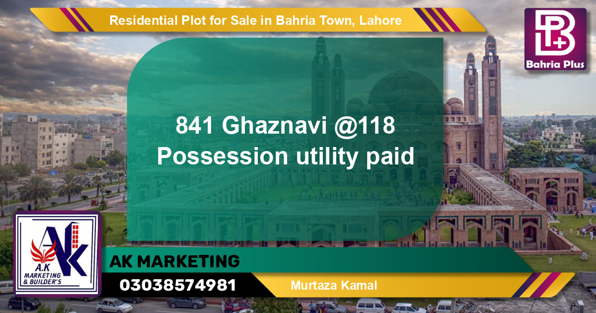 Residential Plot for Sale in Bahria Town, Lahore - (BP-143733)