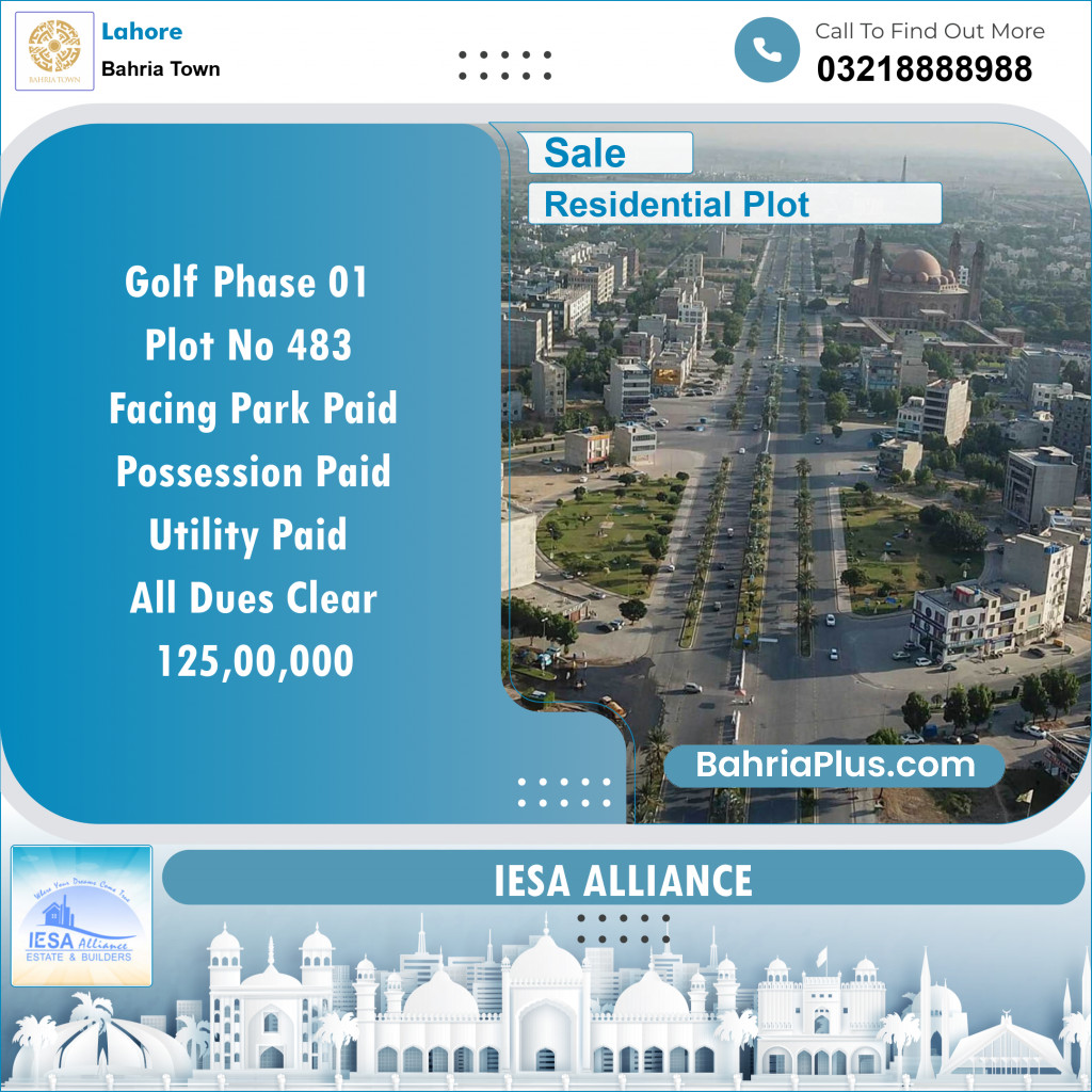 Residential Plot for Sale in Bahria Town, Lahore - (BP-143761)