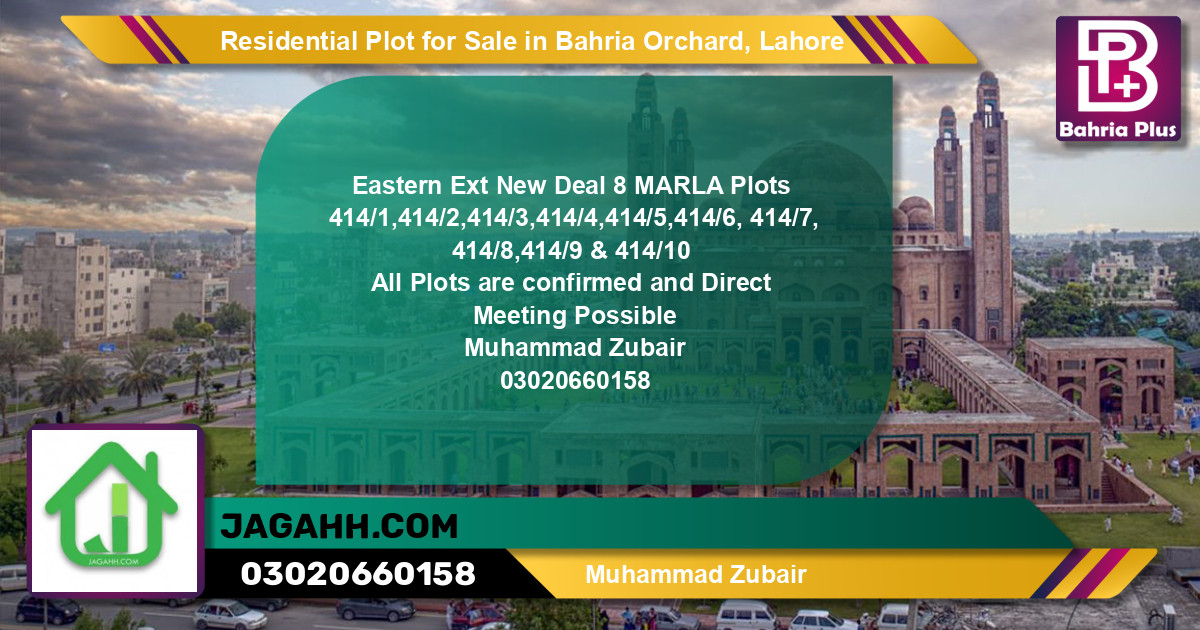 Residential Plot for Sale in Bahria Orchard, Lahore - (BP-143769)