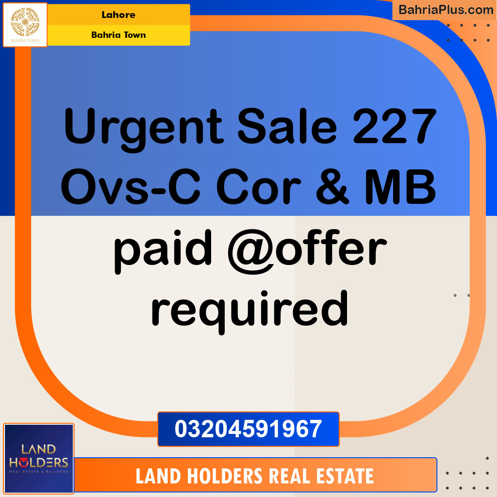 Residential Plot for Sale in Bahria Town, Lahore - (BP-143773)