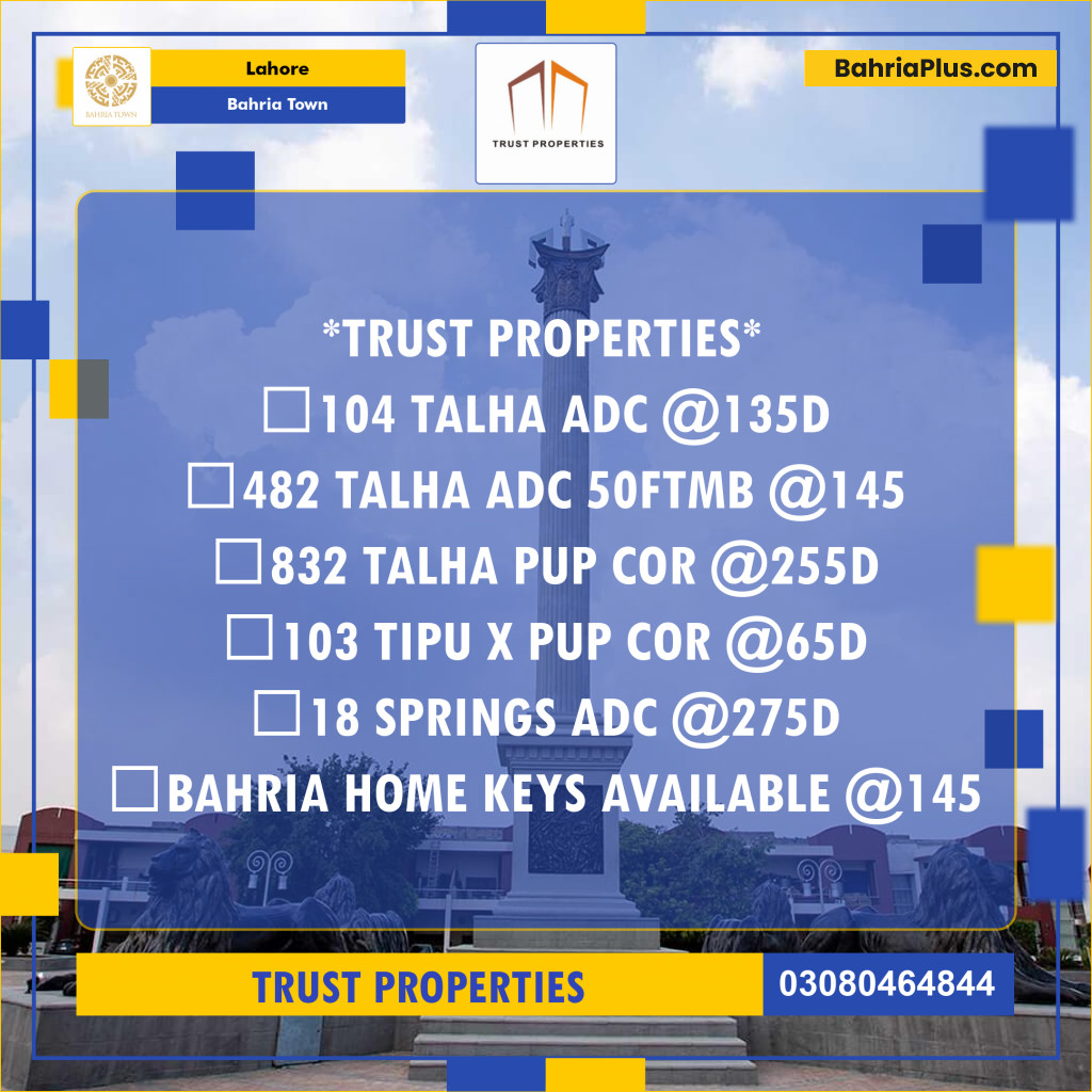 Residential Plot for Sale in Bahria Town, Lahore - (BP-143863)
