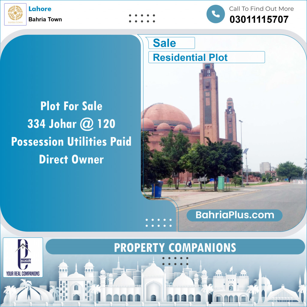 Residential Plot for Sale in Bahria Town, Lahore - (BP-143872)