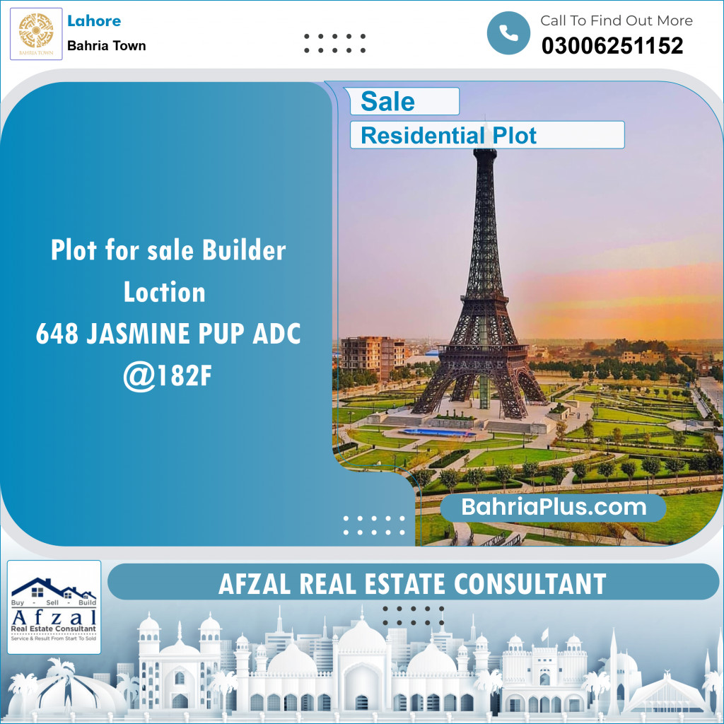 Residential Plot for Sale in Bahria Town, Lahore - (BP-143963)