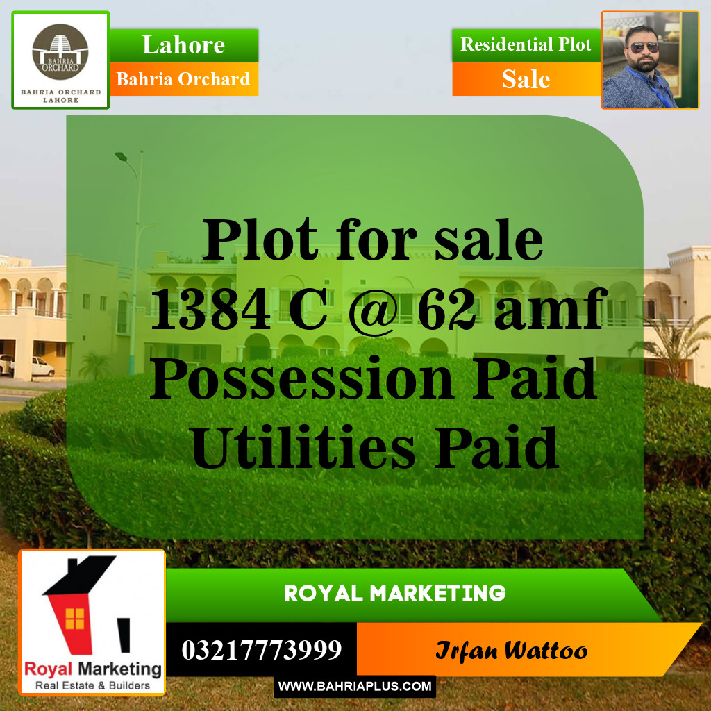 Residential Plot for Sale in Bahria Orchard, Lahore - (BP-144111)